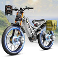 eAhora Romeo Pro 3 Electric Bike - [2026 Latest] 50MPH 5600W Dual Motor 60V 80AH 250Miles Long Range Ebike for Adults, 26" * 4.0 Fat Tire Fast Electric Mountain Bike Full Suspension Off-Road E-Bike