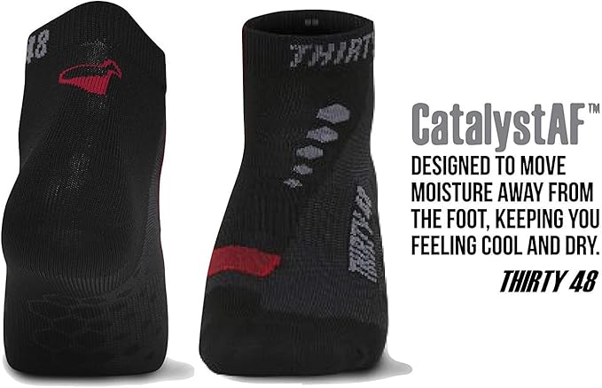 Thirty48 Low Cut Cycling Socks for Men and Women | Unisex Breathable Sport Socks