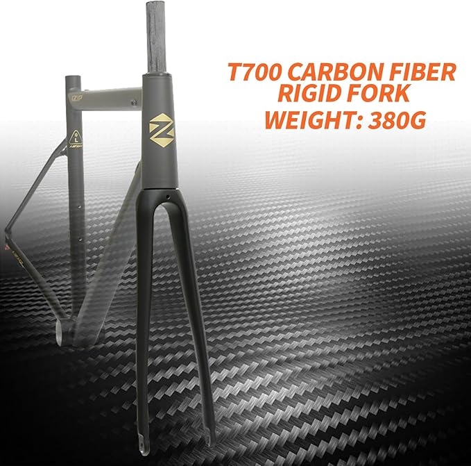 43CM 45CM 47CM 50CM 53CM Road Bike Frameset 700C Aluminum Alloy Quick Release Frame 100/130mm C Brake BSA BB68 Climbing Bike Frame with Carbon Fiber Fork(Black,50cm)