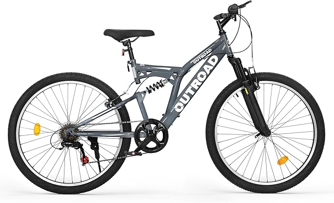 Mountain Bike for Adult Men Women, 26 Inch 7 Speed Mountian Bicycle with Dual Full Suspension, Dual V Brake MTB Bicycle, Multiple Colors