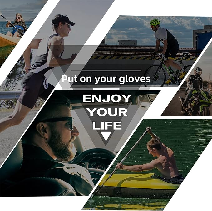 ROCKBROS Cycling Gloves - Half Finger MTB & Road Biking Gloves for Men & Women - Absorbing Gel Pad, Anti-Slip, Breathable