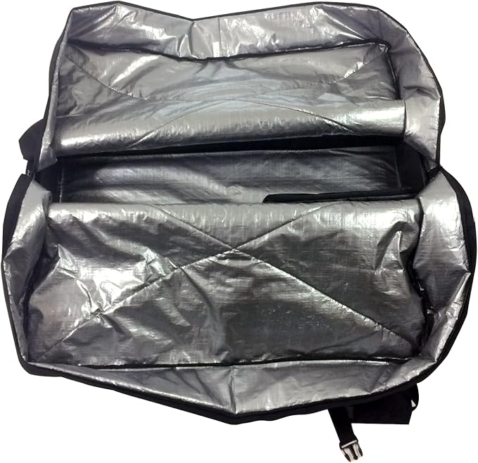 Vincita Soft Transport Bag for Folding Bikes with 4 Spinner Wheels – Travel Case Fits 20" Wheels – Padded Bicycle Carrier with Garment Storage