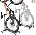 Housolution Vertical Bike Stand with Wheels up to 29", [2 Pack] Adjustable Height, No Drilling holds up to 80lbs, Freestanding Bicycle Rack for Garage & Apartment, Bike Stand Floor for MTB/Road Bikes