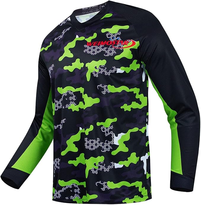 Cycling Jersey Long Sleeve Men's Mountain Bike Motocross Jersey Long Sleeve MTB T-Shirt