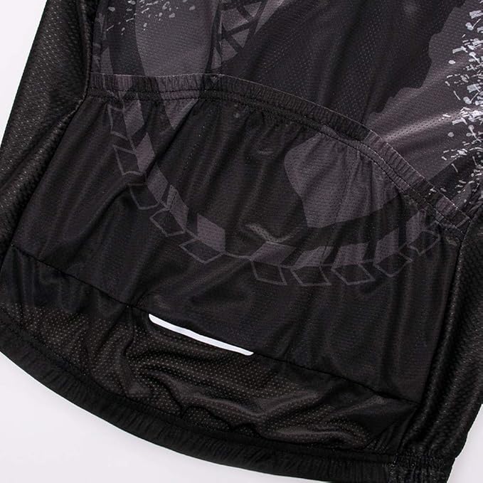 Cycling Jersey Short Sleeve USA Style Bike Tops with Pocket Reflective Stripe