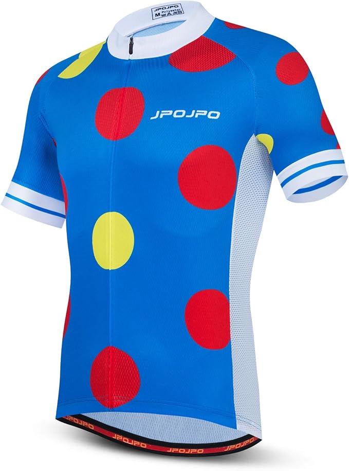 JPOJPO Men's Cycling Jersey Bike Shirt Short Sleeve MTB Summer Clothing Bicycle Tops Jacket S-3XL