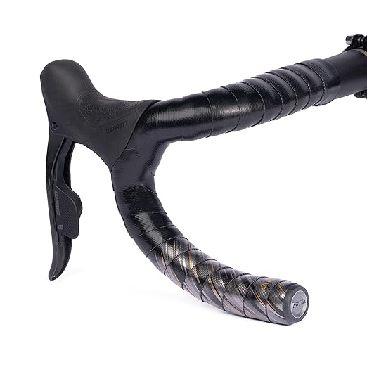 GUEE SL Speed Road Bike Handlebar Tape – Premium PU Leather, Microtex Structure, Shock-Absorbing Foam, Ultra-Light 30g, Anti-Slip Racing Grip (2 Rolls, Bronze Titanium)