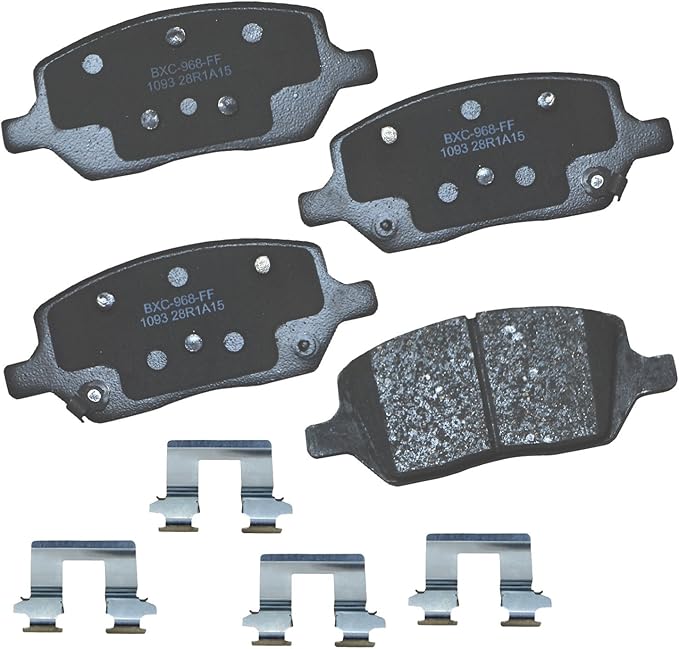 Bendix Premium SBC1093 Ceramic Rear Brake Pads for Select Models Buick Terraza, Chevrolet Uplander, Mobility Ventures MV-1, Pontiac Montana, Saturn Relay, VPG MV-1