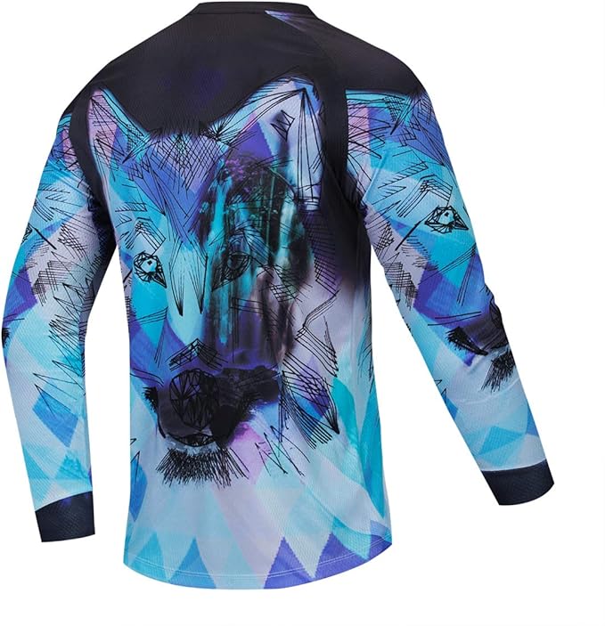 Men's Racing Shirts Summer Motocross Jersey Bicycle Sportswear MTB Jersey Long Sleeve Mountain Bike Clothes