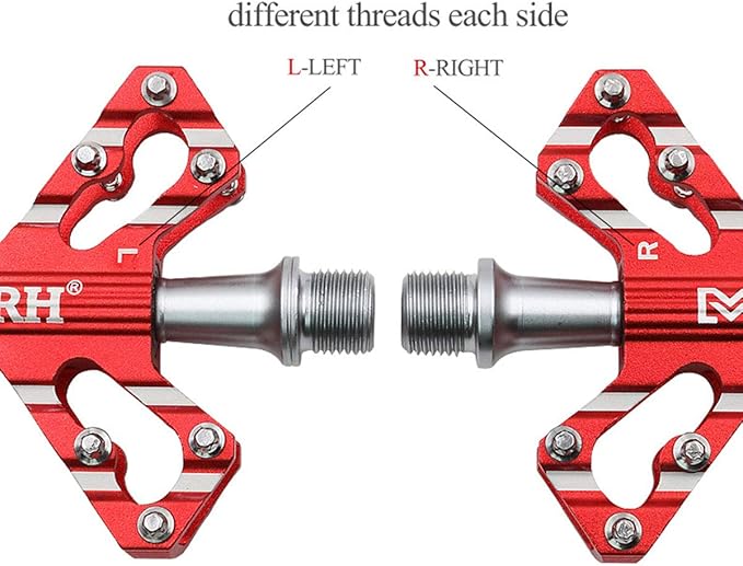 ThinkTop 3 Bearing Ultralight MTB BMX Road Mountain Bike Pedals Platform Flat Aluminum Sealed Ever Lubricate Bearing Axle 9/16 Inch