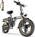 14" Folding Electric Bike for Adults, Peak 1500W Motor,20MPH Max Speed,48V 16Ah Removable Battery Electric Bike, 35/62Miles Max Range, UL 2849 Certified E Bike