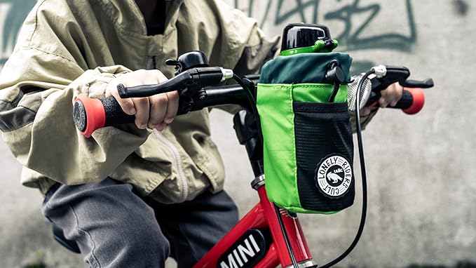 ULAC NEO PORTER C-HOLD Bike Feed Bag for Top Tube, Handlebar, Stem and Saddles (Black-Grey, Small)