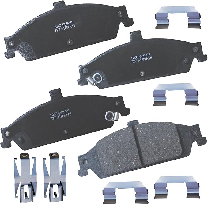 Bendix Premium SBC727 Ceramic Front Brake Pads for Chevrolet Classic 2005-2004, Malibu 2003-1997, Oldsmobile Alero 2004-1999, Cutlass 1999-1997, Cutlass Supreme 1997