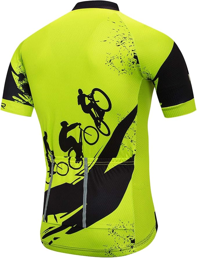 Cycling Jersey Mens Road Bicycle Clothing Summer Short Sleeve Breathable Cycling Tops