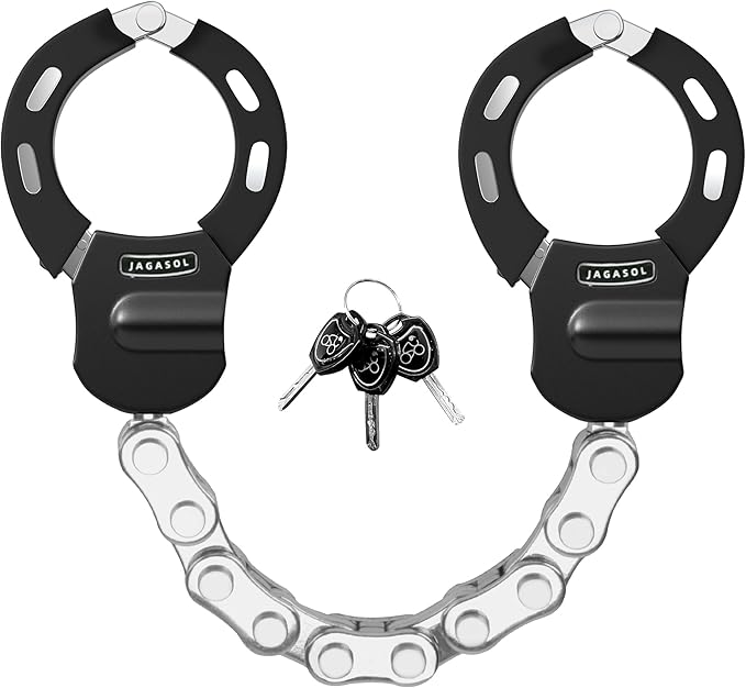 Electric Scooter Lock, Heavy Duty Anti Theft Chain Lock with Key, Accessories for Bike, E-Bike, Bicycle, Motorcycle, Scooter, Made of Zinc Alloy, Anti-Shear, Anti-Rust, 36 x 4.6 Inch, Black