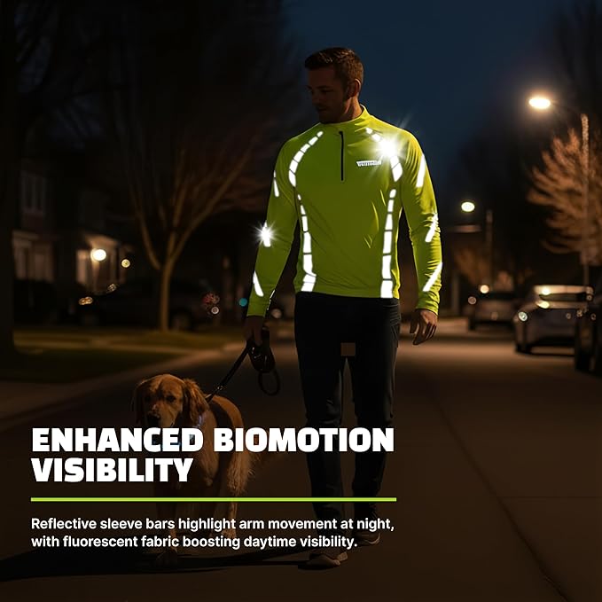 ReflecToes Reflective Cycling Jersey Full Sleeve for Men & Women – Breathable Bike Shirt