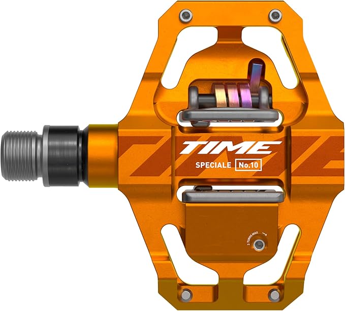 Time Speciale 10 Pedals Aluminum 9/16 Tangerine Small