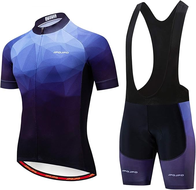 Hotlion Men's Cycling Jersey Set Summer Cycling Clothing Suit Pro Team Bike Clothes Road Biking Outfits Bicycle Kit for Men