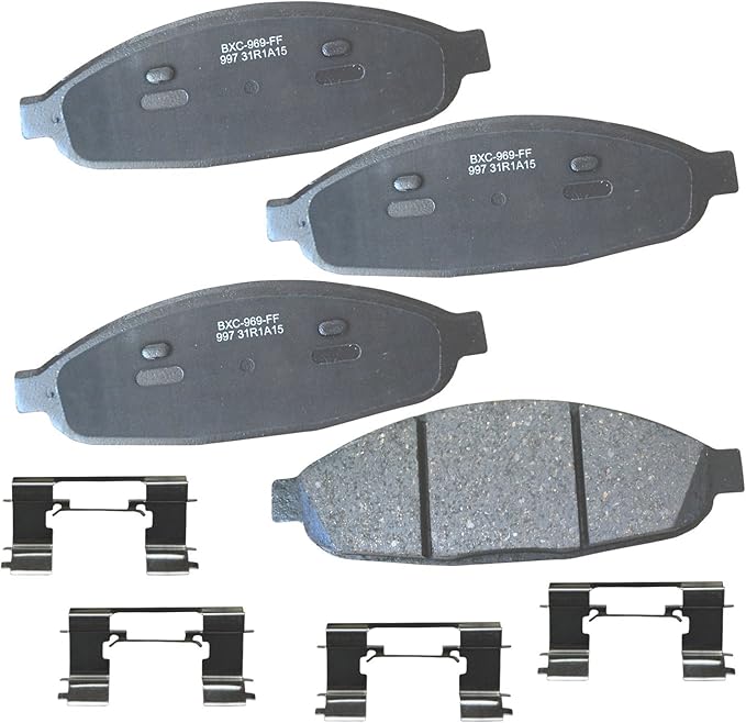 Bendix Premium SBC997 Ceramic Front Brake Pads for Chrysler Pacifica 2008-2004