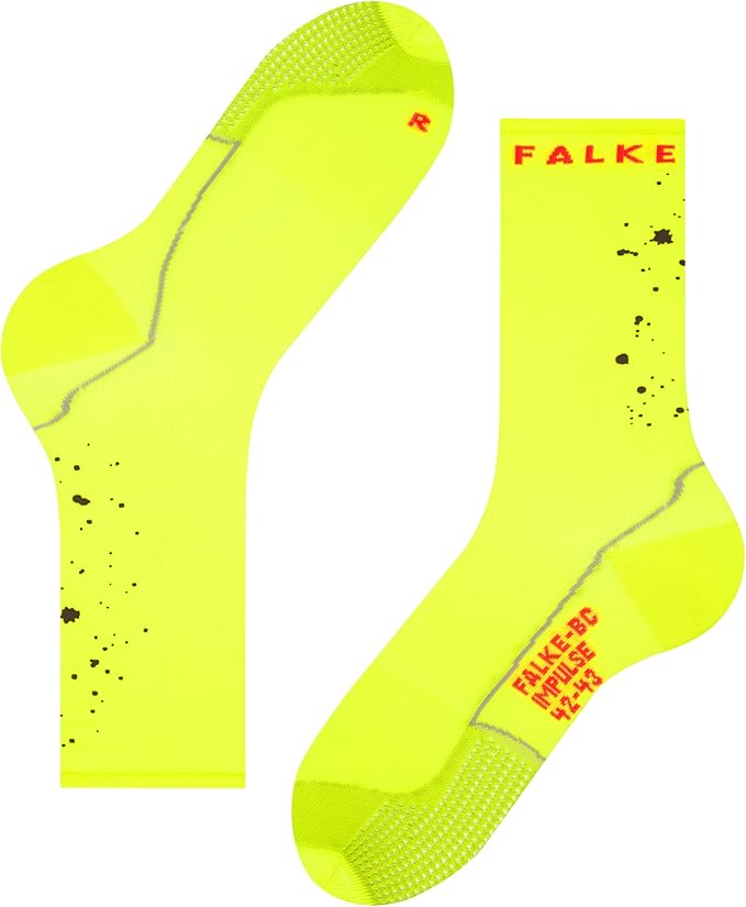 FALKE Unisex BC Impulse Reflective Cycling Socks, Lightweight, 1 Pair