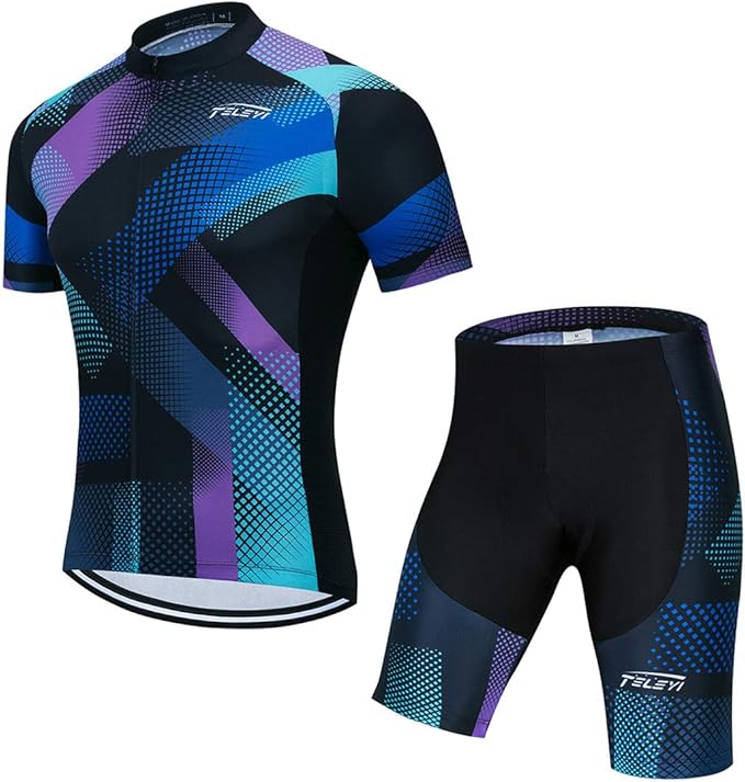 Cycling Jerseys Sets Short Sleeve Bike Clothing Suits Bicycle top Men MTB Jersey Breathable Summer