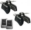 4-Piston Brake Pad Replacement Set Compatible with Zoom HB-876, 2 Pairs High-Performance Semi-Metallic Mountain Bike Bicycle Disc Brake Pads with Caliper Spring and Storage Box