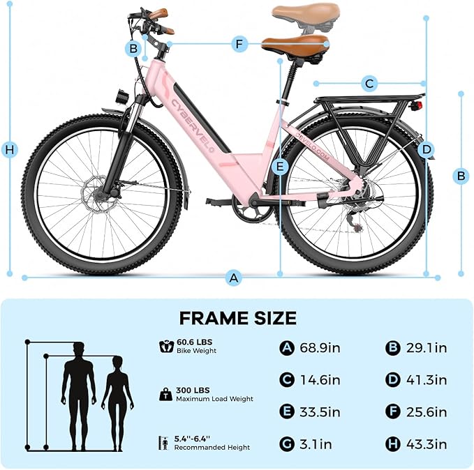 1000 Peak Electric Bike for Adults,up 80 Miles 25AH Removable Battery Ebike, 26" Electric E Bike with 7-Speed,Adult Electric Bicycles for Commute Beach Snow Man Womens All Terrain