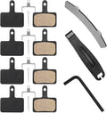 4 Pairs Bike Brake Pads,Bicycle Brake Pads with Installation Tools Compatible with Trp Tektro Shimano Brake Pads MT200 M355 M446 M315 M365,MTB Bike Disc Brake Pads Compatible with Ebike Brake Pads