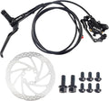 E830-Pro 2-Pin Power-off Connector 2-Pistons E-Bike Electric Power-Off Hydraulic Front/Rear/Set Brake with 160mm 6 bolts Disc Rotor, Hydraulic Disc Brake Caliper Lever for e-Bike, Fat Bike