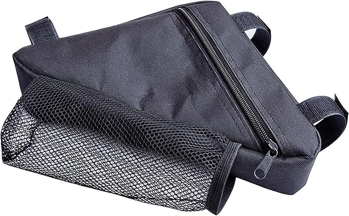 traderplus Bicycle Triangle Frame Bag with Water Bottle Holder, Top Tube Storage Front Pouch Road Mountain Bike Accessories