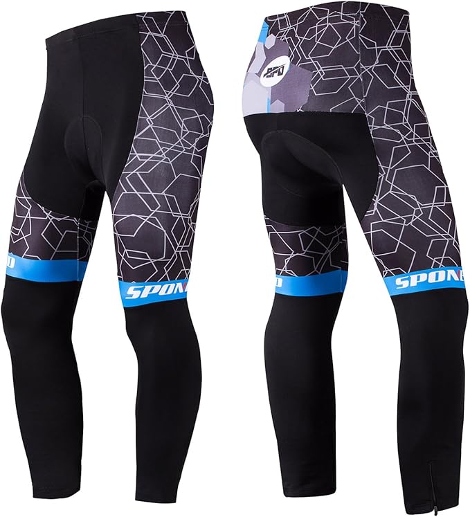 sponeed Cycling Clothes for Men Long Sleeve Mountain Bike Road Bicycle Shirt Jerseys Padded Pants Biking Outfits