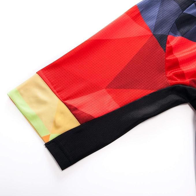 Men Cycling Jersey Skull Bike Short Sleeve Tops Quick-Dry Reflective 3-Pockets S-3XL