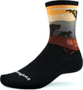 Swiftwick VISION IMPRESSION Crew, National Parks/States Edition, Running, Hiking and Cycling Socks