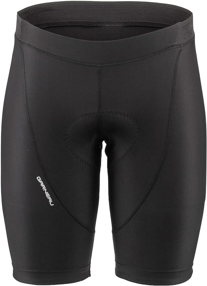 Garneau Fit Sensor 3 Padded Bike Shorts for Men, 9" Cycling Shorts, Enhanced Comfort for 2+ Hour Rides