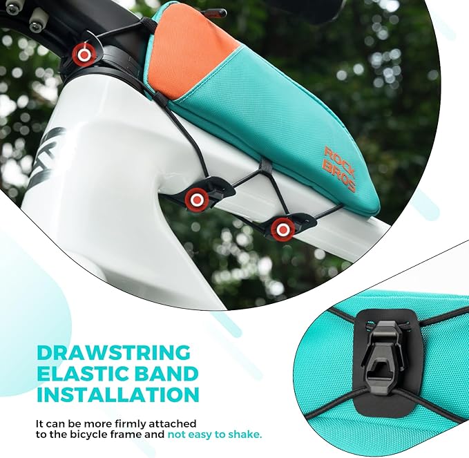 ROCKBROS Top Tube Bike Bag Bicycle Front Frame Bag Bike Storage Bag Mountain Bike Road Bike Pouch Pack Cycling Accessories Bike Frame Bag