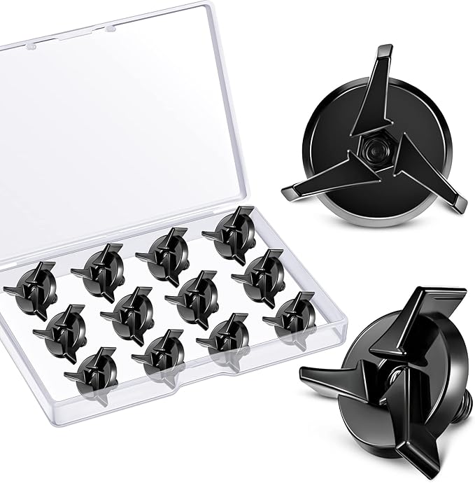Tallew 12 Pieces Motorcycle Helmet Visor Screws Helmets Visor Clip Fixing Sun Screw Motorcycle Helmet Accessories for Motocross, Black