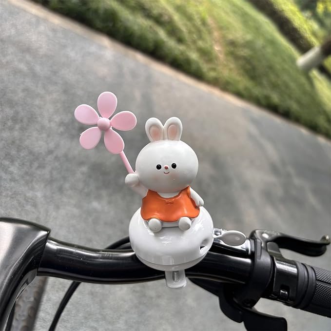 Duck Bike Bell with Wind Sponners -Classic Bike Bells and Beach Cruiser Mountain Bike Bells for Adults and Kids with Loud Ring Sound
