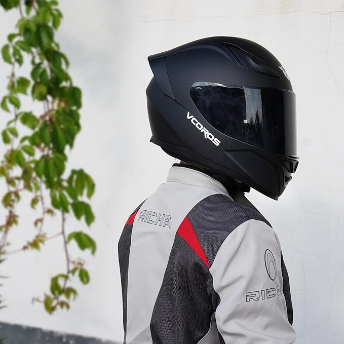 VCOROS Motorcycle Full Face Helmet for Unisex-Adults DOT Approved WS-609 Motorbike Street Bike Racing Helmets