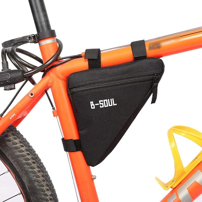 Triangle Bag Waterproof Frame Front Tube Pouch Bag Ox Quick Release Front Saddle Cycling Top Tube Triangle Tool Bag (Black) Bobilife Triangle Frame Bag Front Triangl