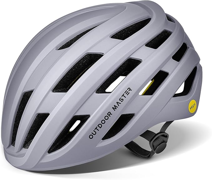 OutdoorMaster MIPS Bike Helmet for Adults-Two Removable Liners & Ventilation in Multi-Environment - Road Bicycle Helmets in Mountain, Motorway for Youth & Adult
