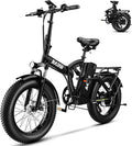 Folding Electric Bike for Adults and Seniors, 1000W Motor 48V 20AH Battery 30MPH 80 Miles, 20" Fat Tire All Terrain Ebike, 7-Speed Commuter E Bike, Step-Thru Electric Bicycle for Women and Teens