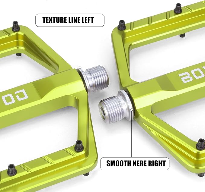 Bike Pedals 9/16" Lightweight Non-Slip Bicycle Platform Pedals - Fits Most Adult Bikes & Mountain Bikes &MTB, Road Bikes and Slip-Resistant Design