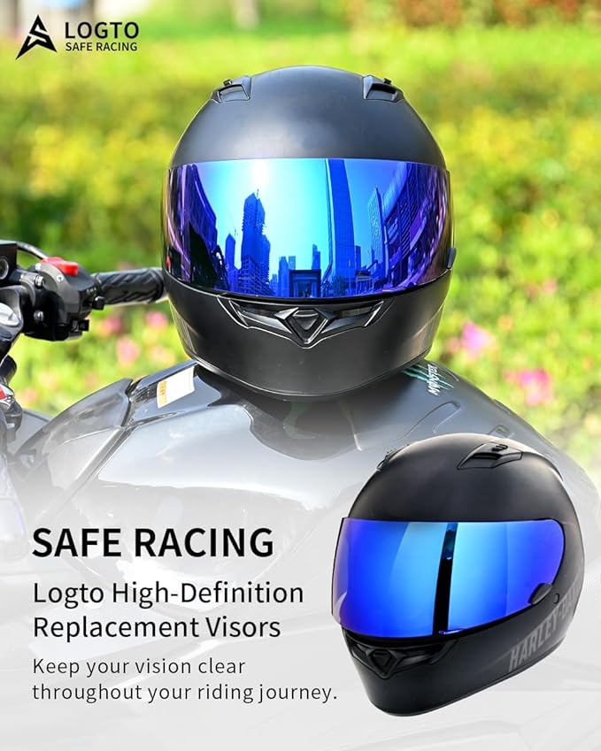 Replacement Motorcycle Helmet Visor Shield for Star RS-1 Vortex Qualifier Revolver Helmet Accessories Universal
