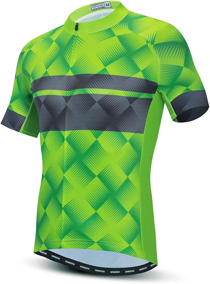 Men's Cycling Jersey Short Sleeve Bike Shirts Bicycle Jacket with Pockets