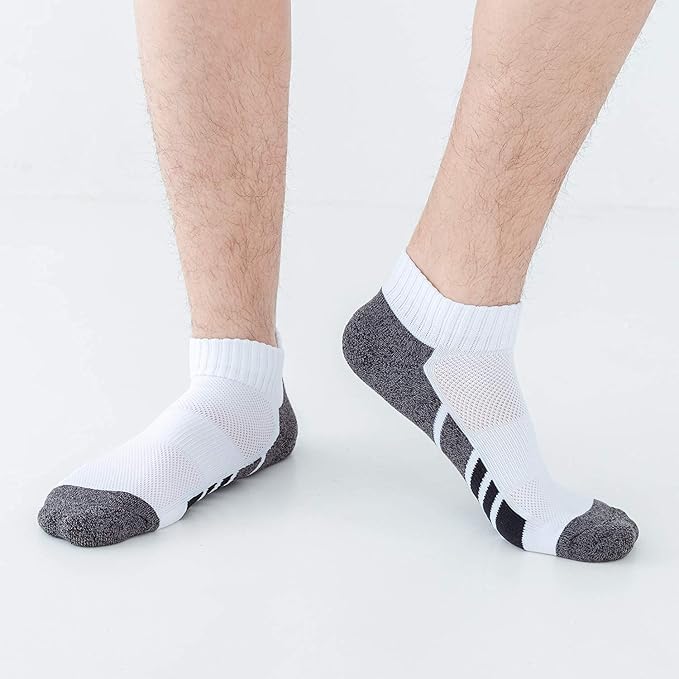 Sock Amazing 6 Pairs Men's Socks Low Cut Ankle Sock Cushion Non Slip No Show Breathable Running Socks for Cycling Fitness
