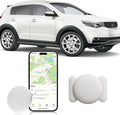 GPS Tracker for Vehicles, 1PCS Mini Tracker with Magnetic Case, Work with Find My (iOS Only), No Monthly Fee Car GPS Tracker (White)