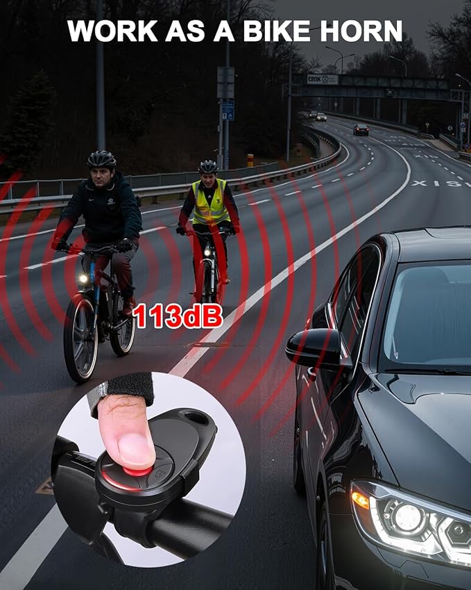 ONVIAN Car Alarm System, Ultra-Loud 113db Bike Alarm with Remote, IP66 Waterproof Anti Theft Car Device Vibration Motion Sensor, Bike Accessories for Motorcycle Moped Scooter Doors Window