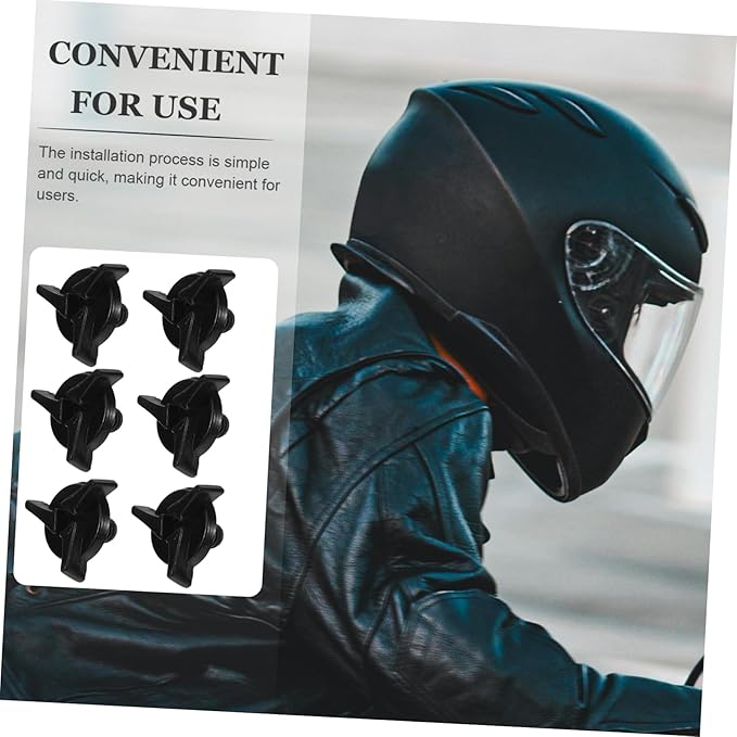6pcs Dirt Bike Helmet Visor Screws Plastic Replacement Screws Motorcycle Helmet Parts Visor Repair