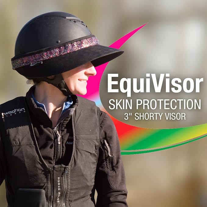 Original 3” Shorty Sun Visor | Helmet Sun Visor with Gripper | One Size Fits All | Mens and Womens Visor Hat