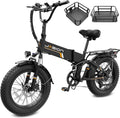 Jasion X Hunter/PRO Electric Bike for Adults,1800W/1400W Peak 20''Fat Tire Foldable Ebike,Folding E Bike Up to 80/70 Miles Range,720/624WH Removable Battery,30 MPH E Bike,Certified by UL2849